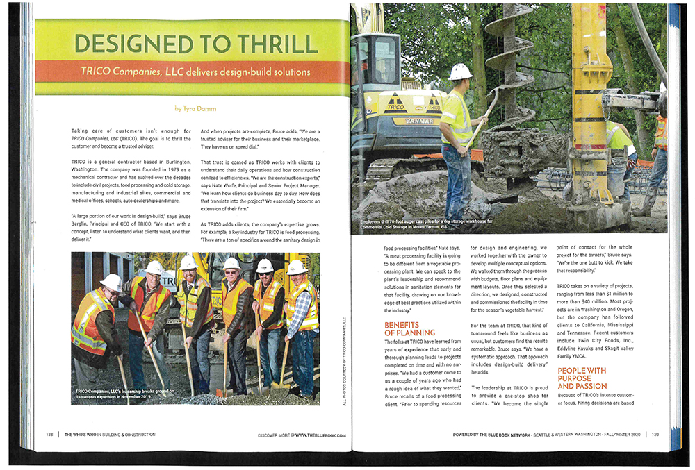 TRICO Featured in Seattle & Western Washington’s The Who’s Who in Building & Construction