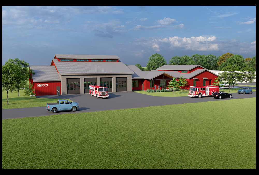 rendered fire station 
