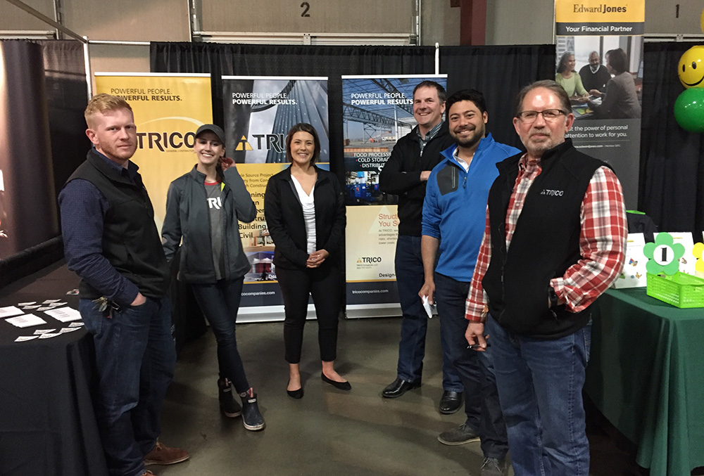 Trico employees at a conference booth