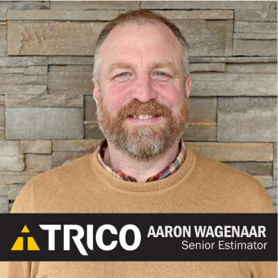 Welcome Aaron Wagenaar as Senior Estimator